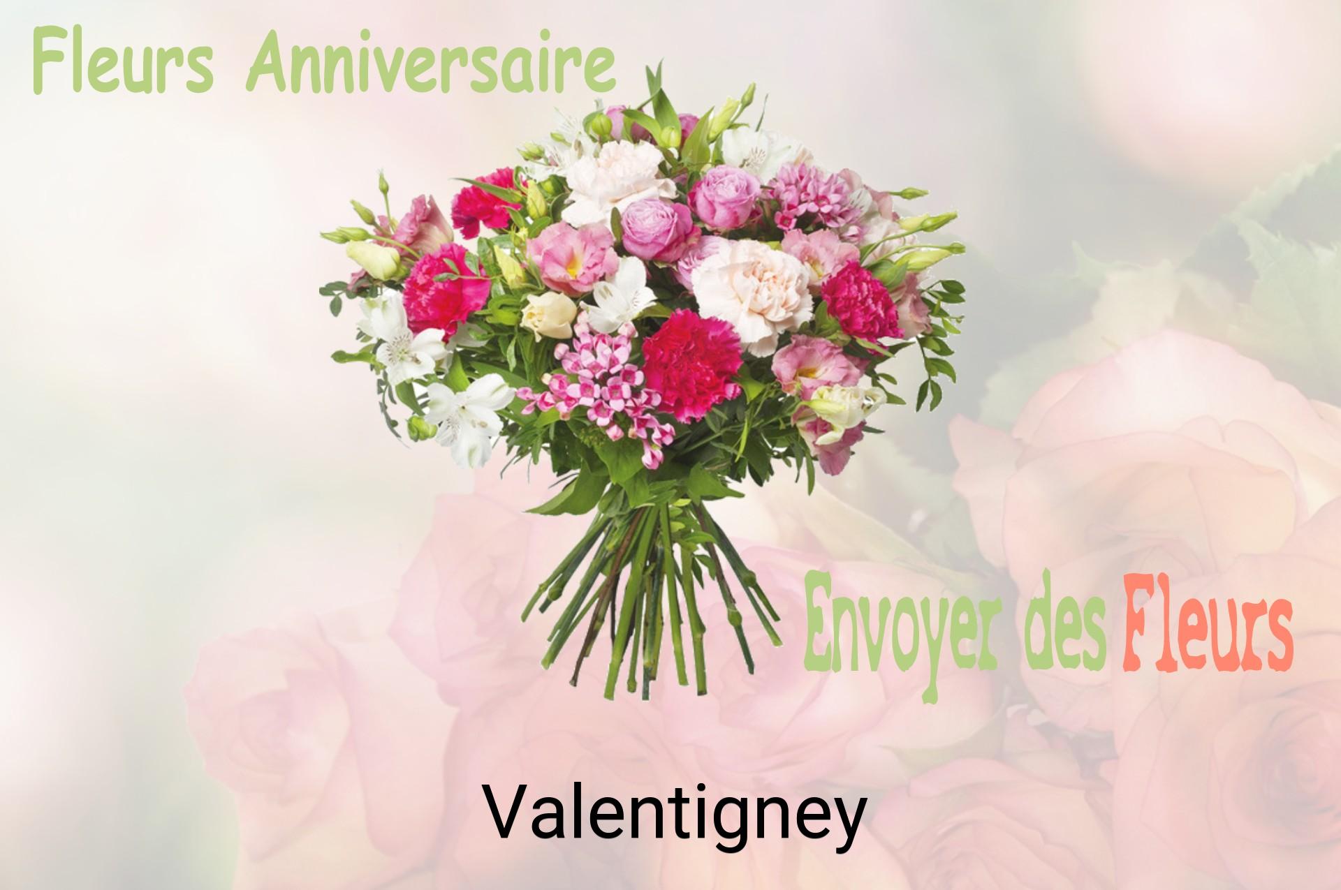 Bouquet de fleurs d’anniversaire livré à Valentigney